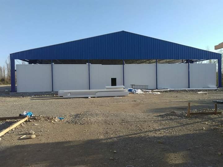 Galpón industrial estructura metálica